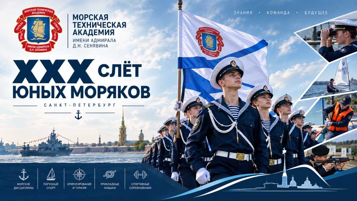 В Санкт-Петербурге стартует XXX Слёт юных моряков