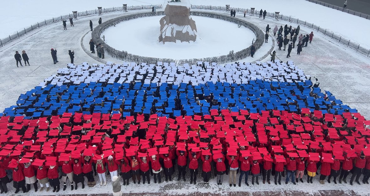 Участие в патриотическом флешмобе