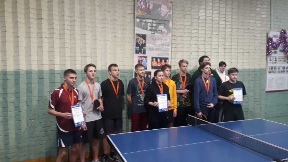 Призеры в районном конкурсе по настольному теннису Призеры в районном конкурсе по настольному теннису