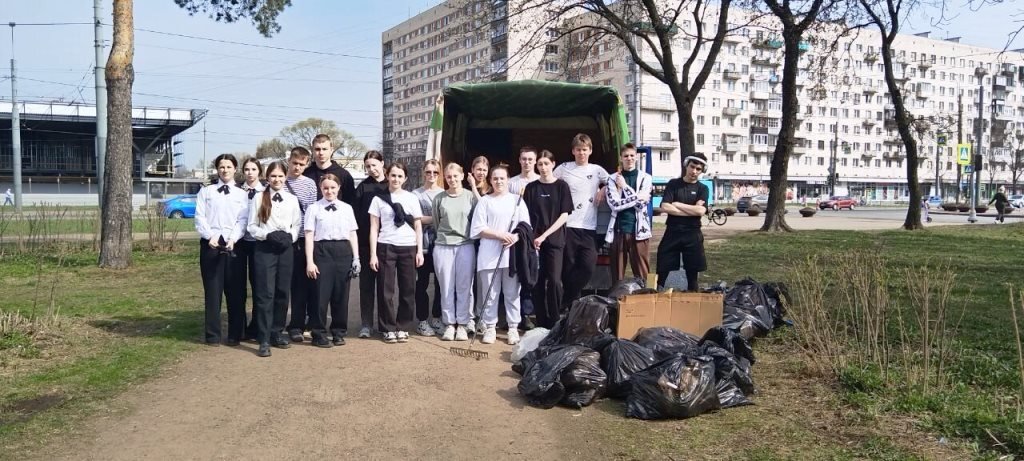 Cубботник в Морской технической академии
